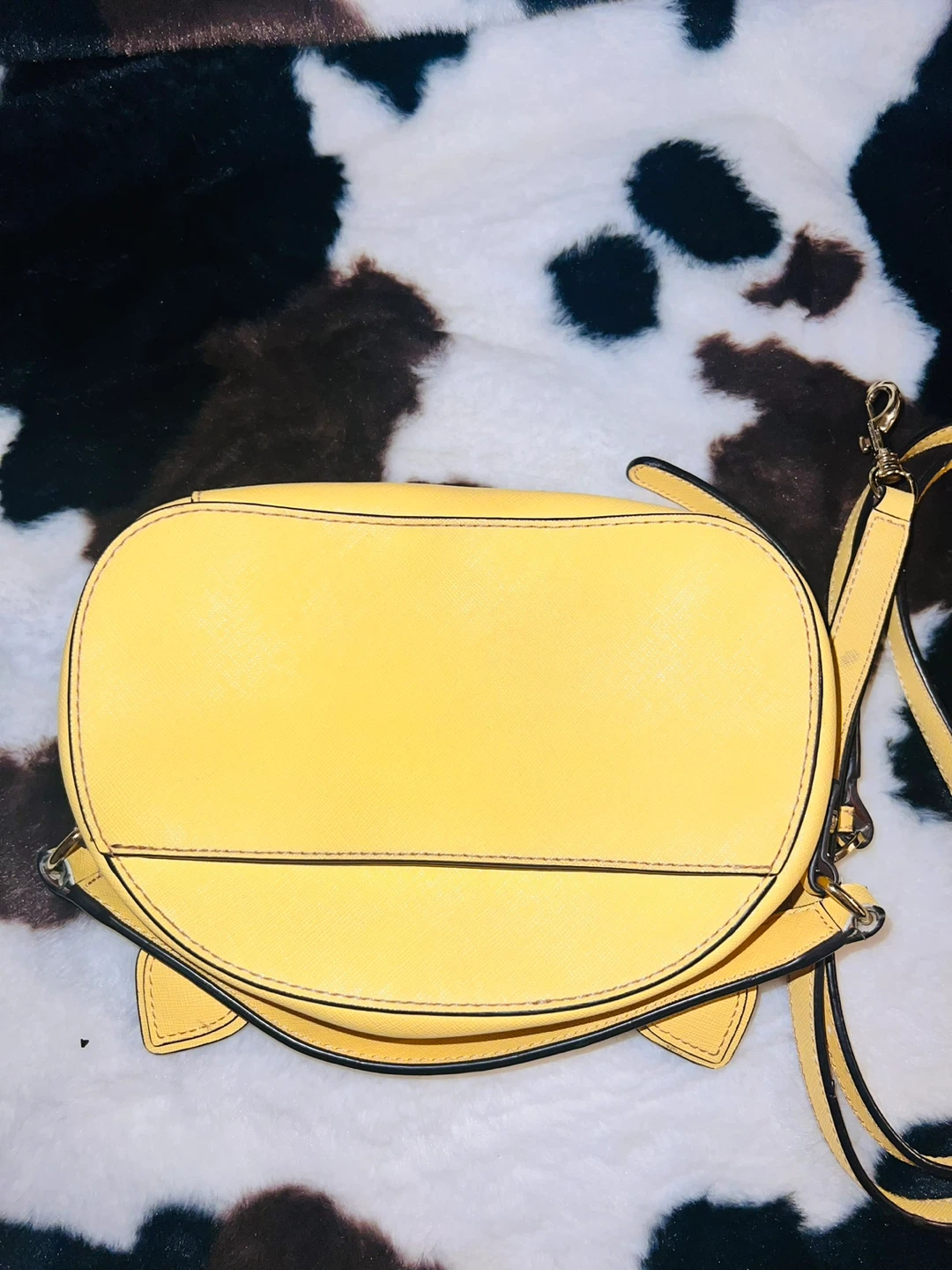 Karl Lagerfeld Paris yellow kitty crossbody purse - photo 4