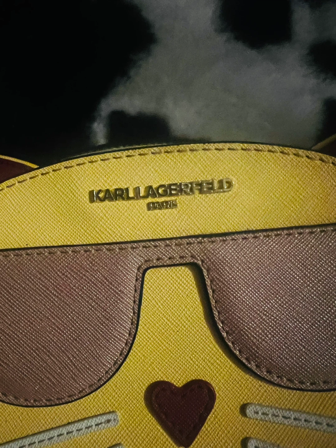 Karl Lagerfeld Paris yellow kitty crossbody purse - photo 5