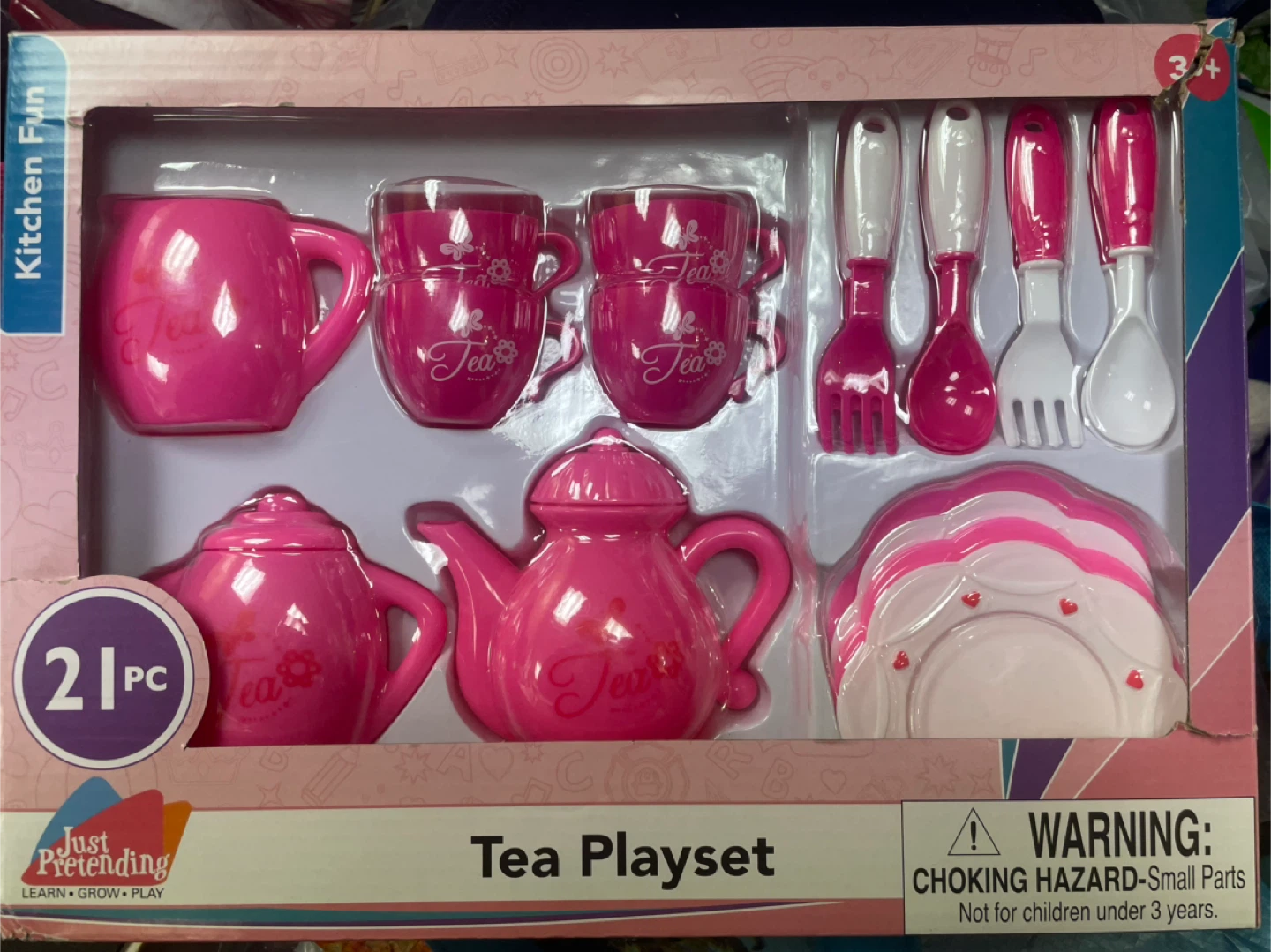 Kids Tea Play Set in Pink