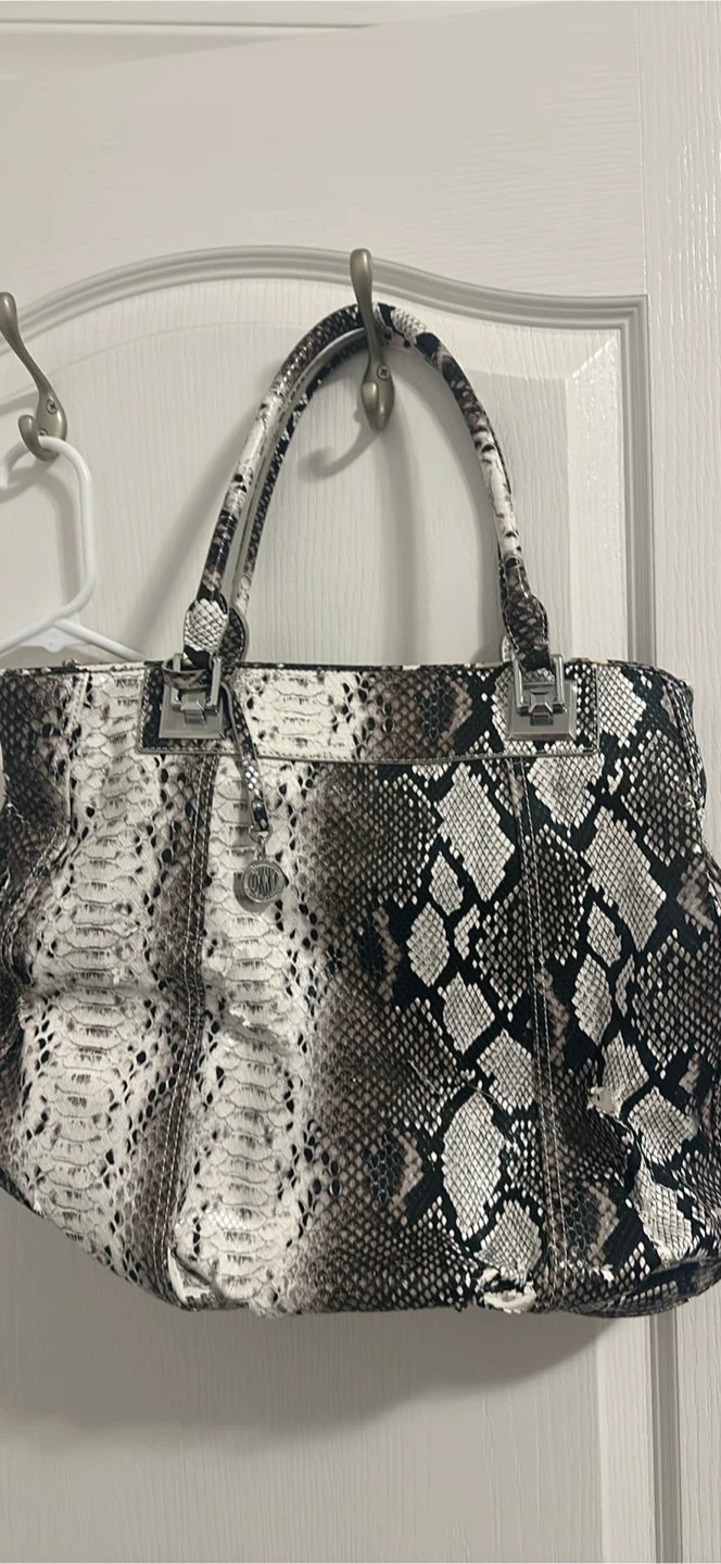 DKNY Snakeskin Satchel Handbag