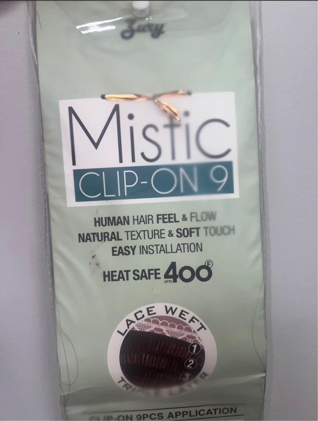 Mistic Clip-On 9 Hair Extensions — 22” Straight - 1B color - photo 2