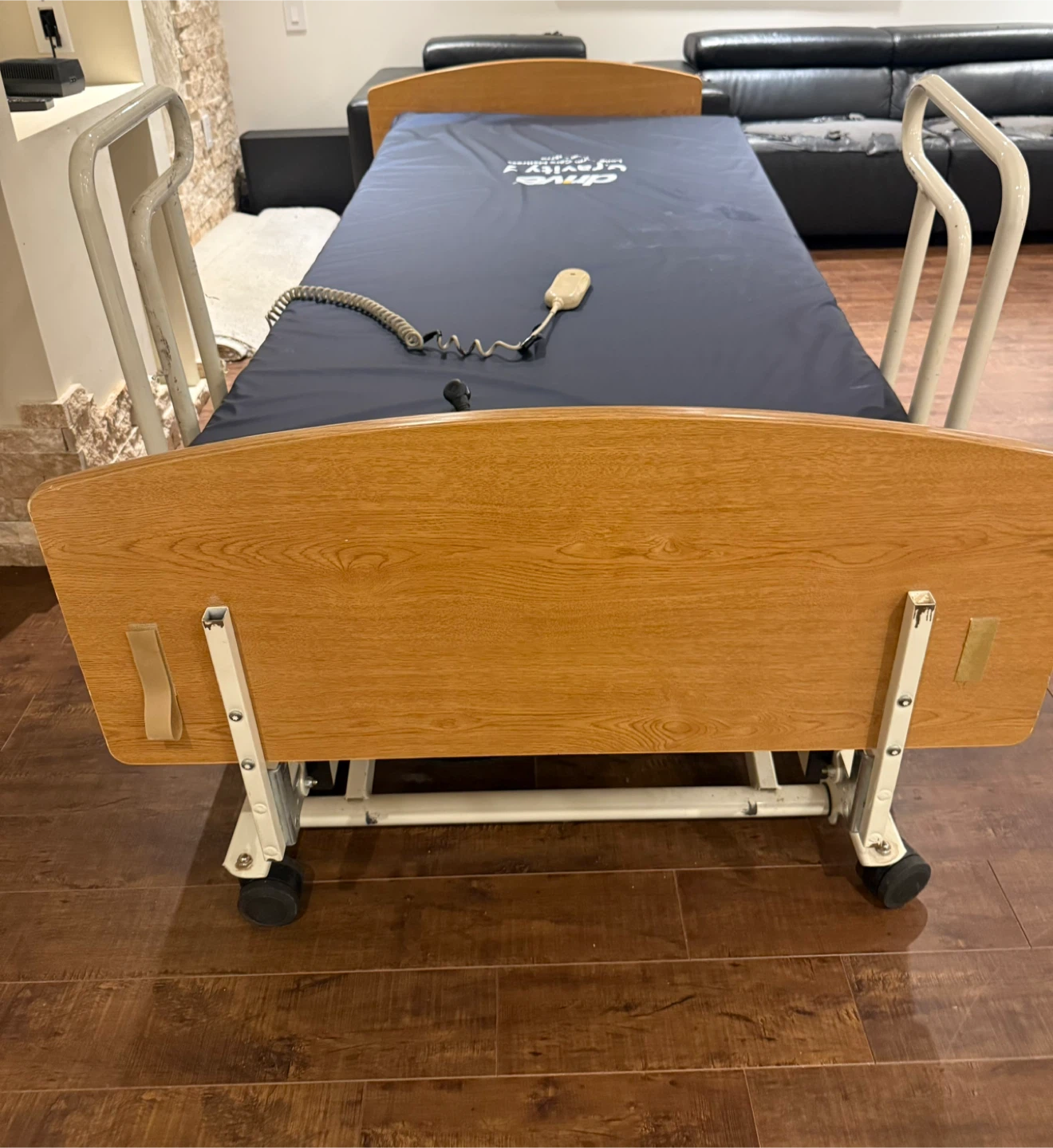 Medical bed with remote