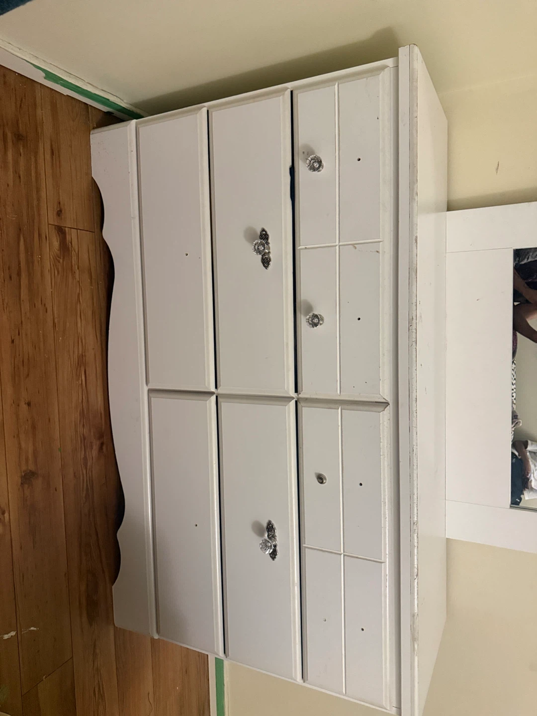White Dresser with Mirror - photo 2