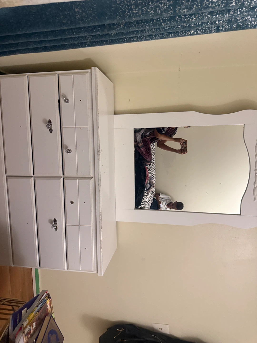 White Dresser with Mirror - photo 4