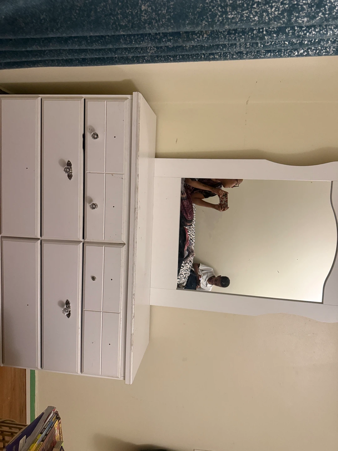 White Dresser with Mirror - photo 3