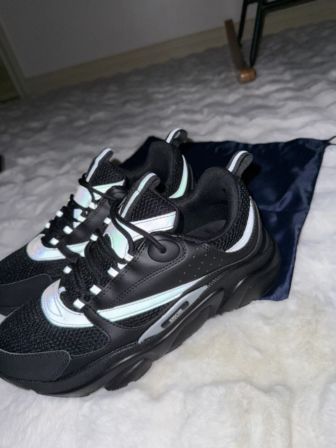 Dior B23 Sneakers Black Reflective Size 43 - photo 2