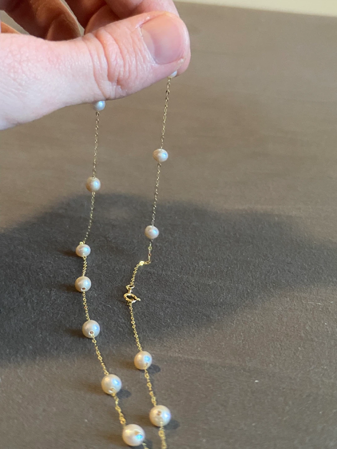 18K Gold Necklace with Pearls - photo 3