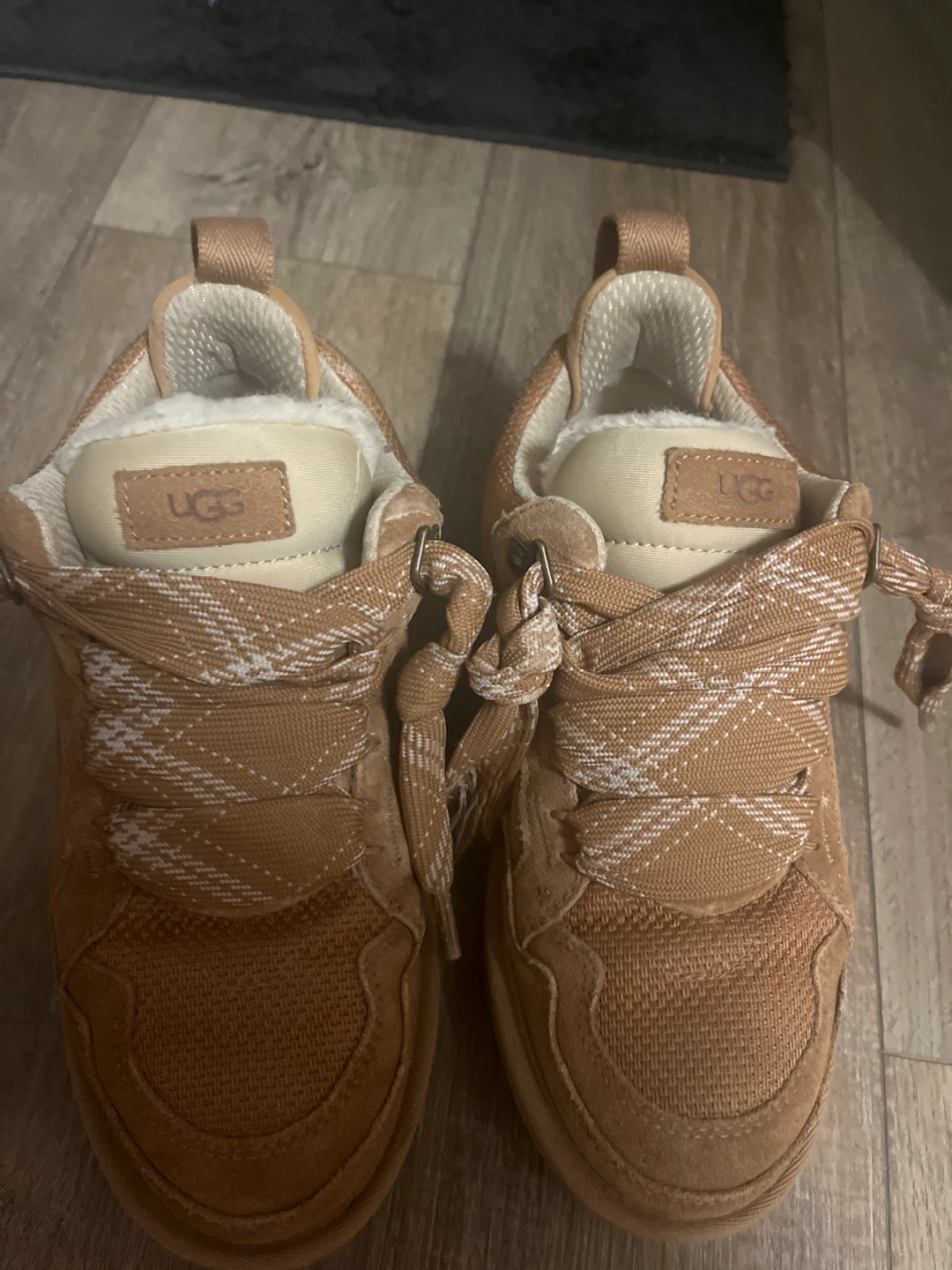 UGG Brown Suede Lined Sneakers