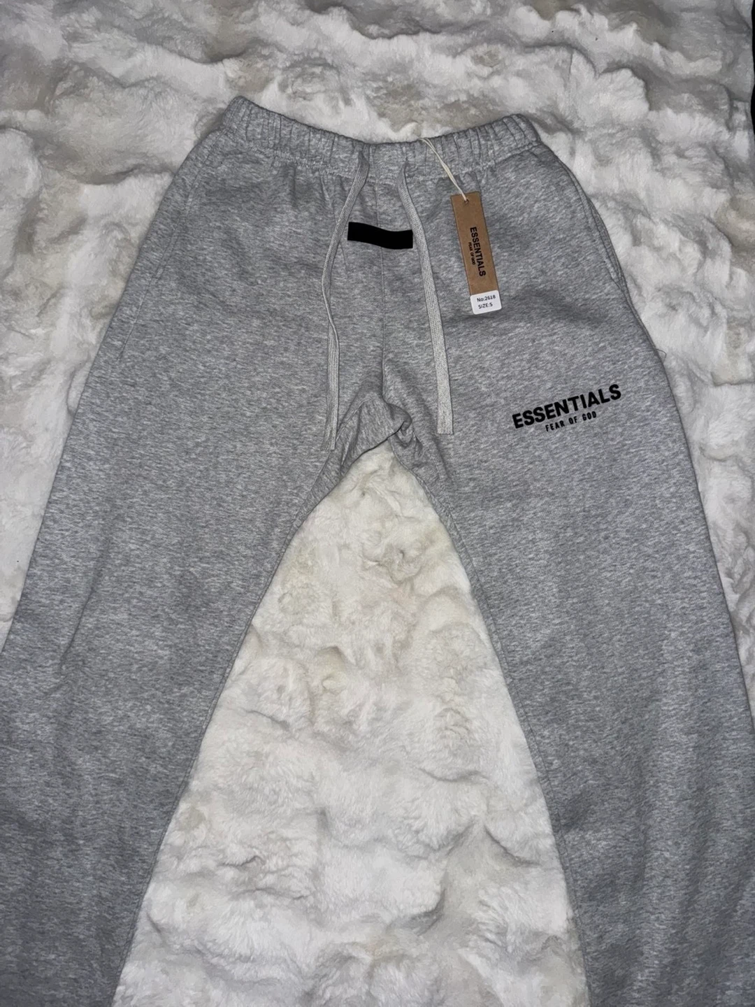 Essentials Fear of God Grey Sweatpants Size S