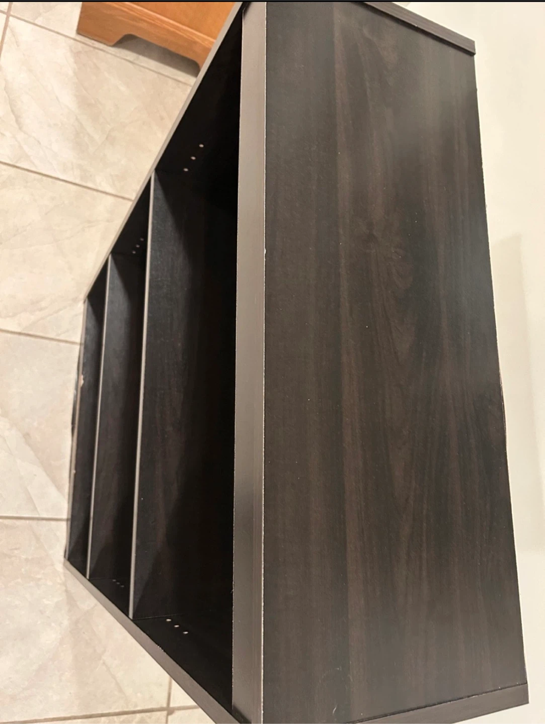 🥕Dark Brown 3-Shelf Bookshelf - photo 2