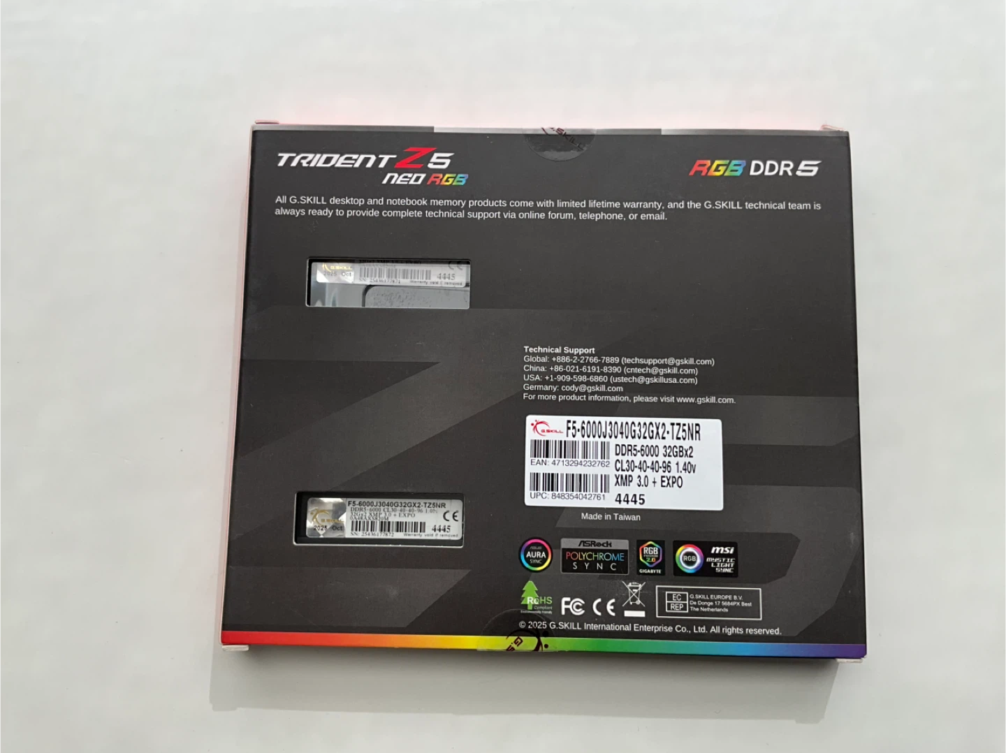 G.SKILL Trident Z5 RGB DDR5 RAM 32GBx2 - photo 2