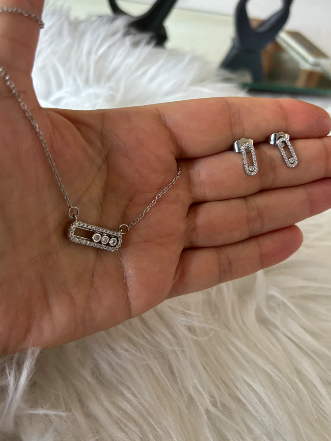 Messika Move Addiction Necklace and Earrings Set