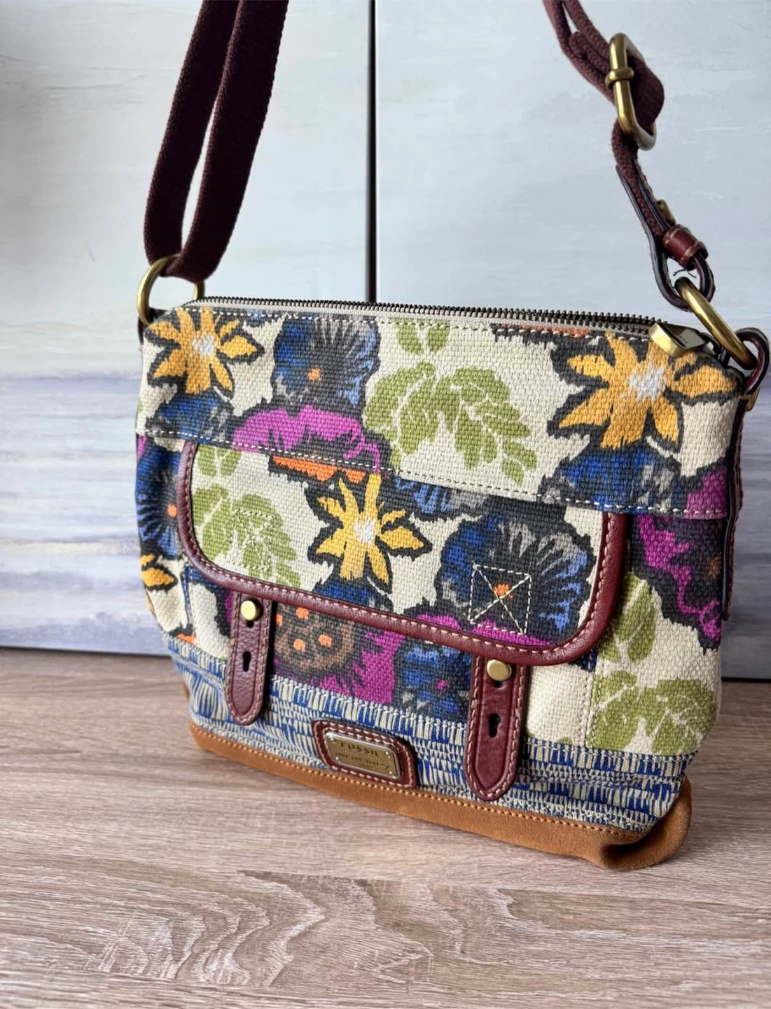 Fossil Shoulder Bag - Floral Print