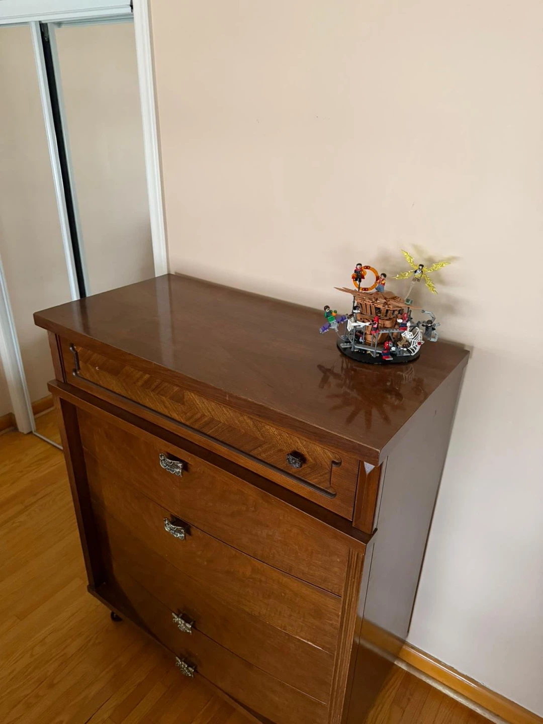 Wooden Dresser with Mirror - photo 3