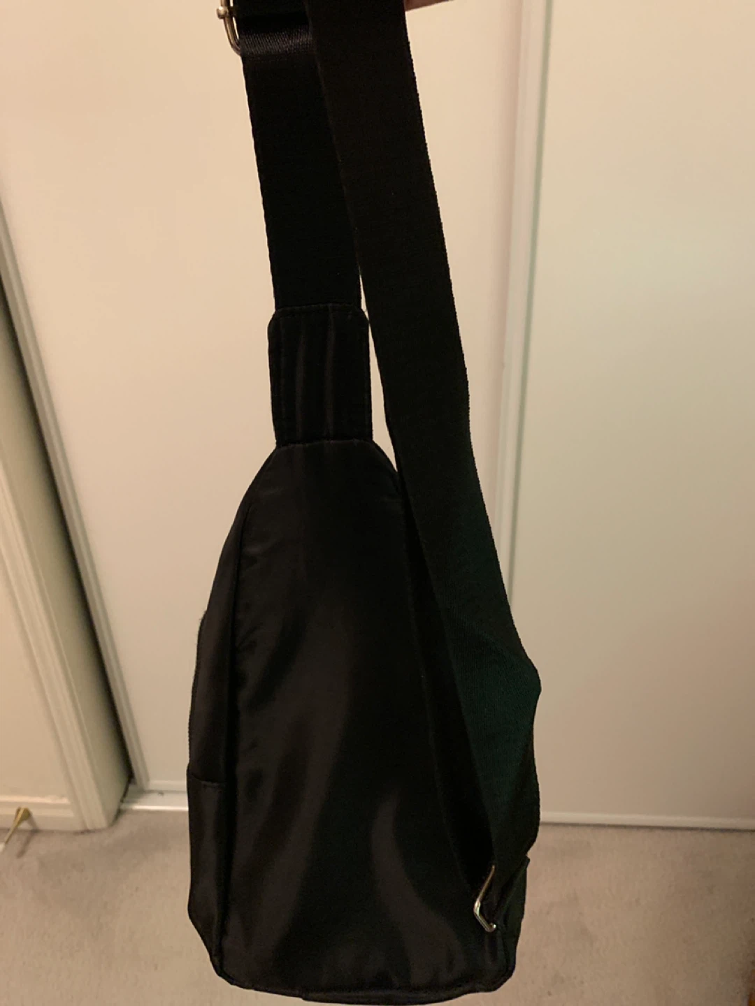 Black Quilted Sling Bag - photo 2