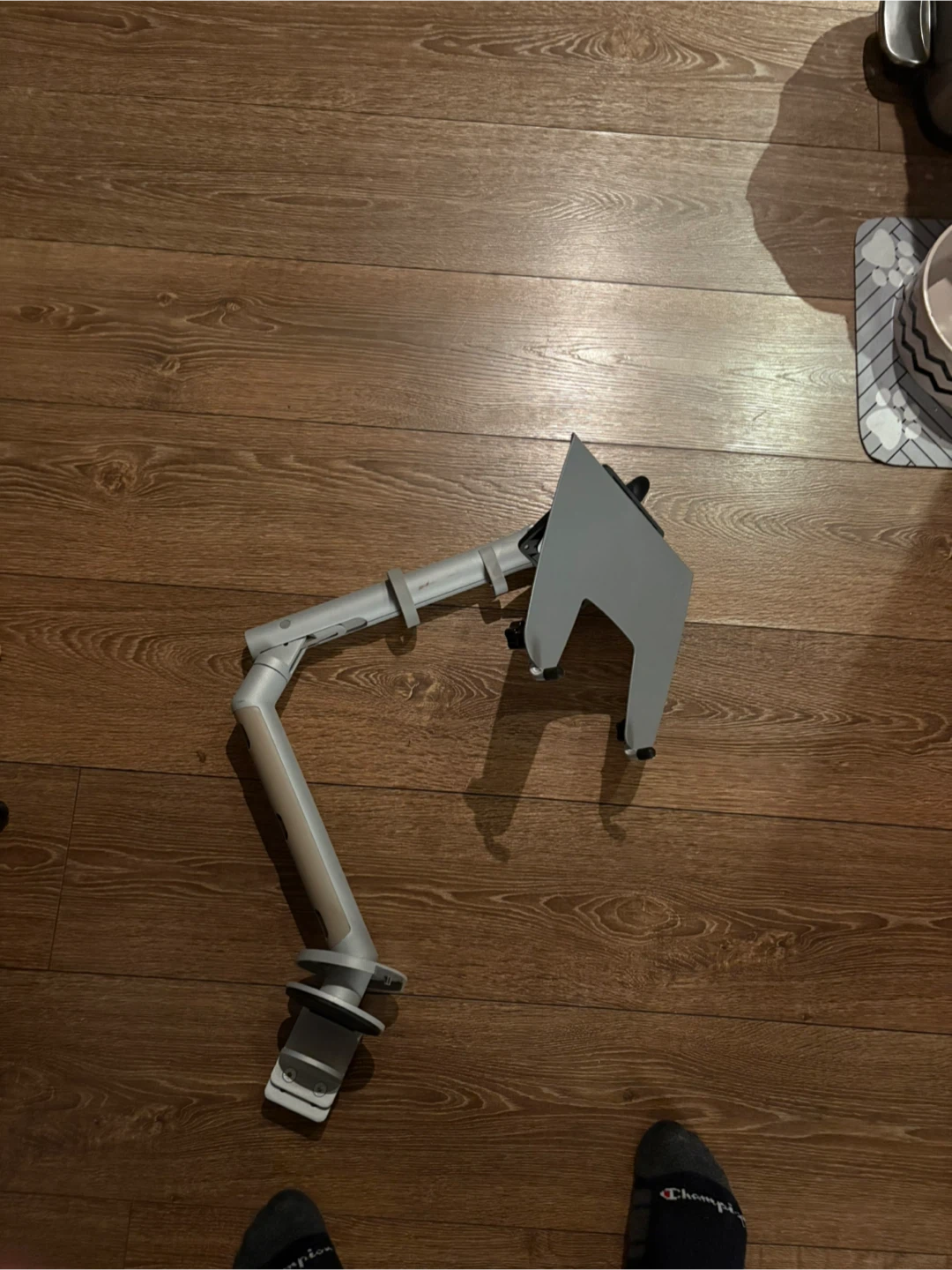Ergonomic Monitor Arm Mount with laptop tray