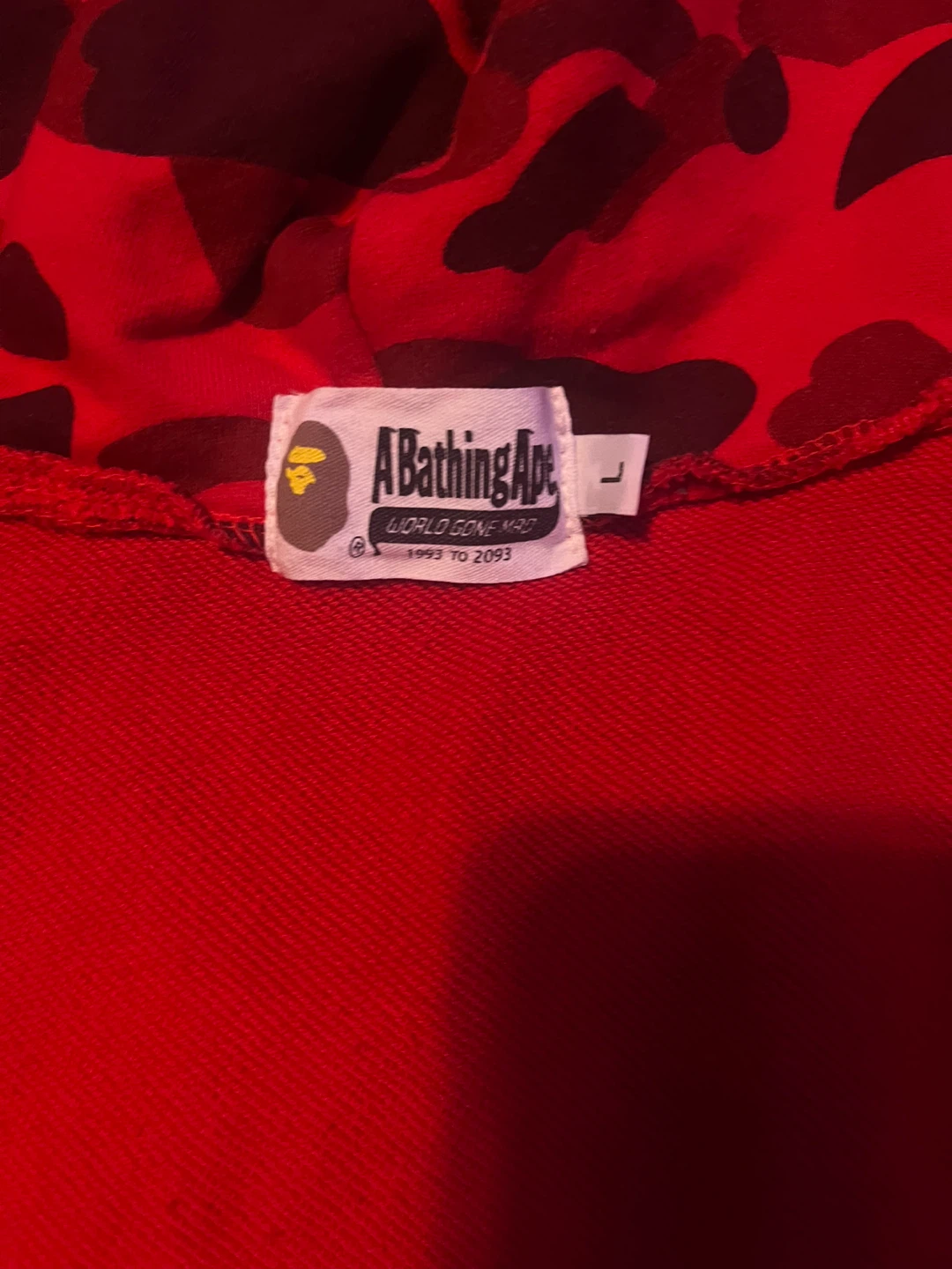 Red Bape Hoodie - photo 3