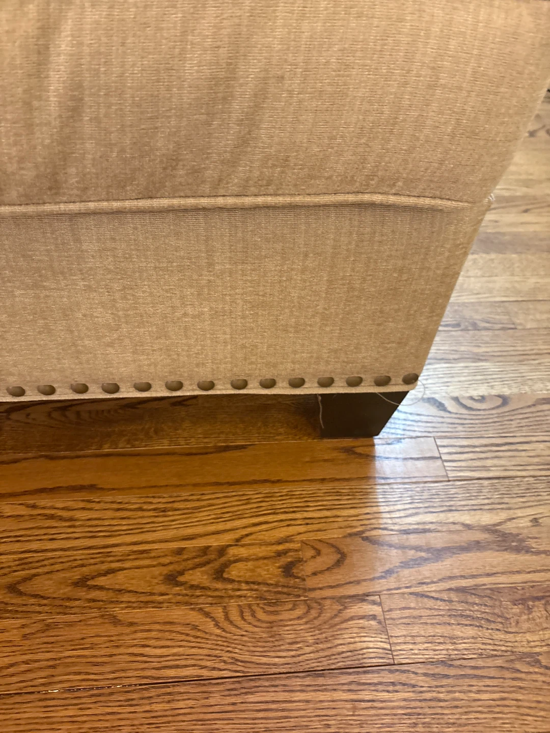 Beige Upholstered Sofa with Accent Pillows - photo 2