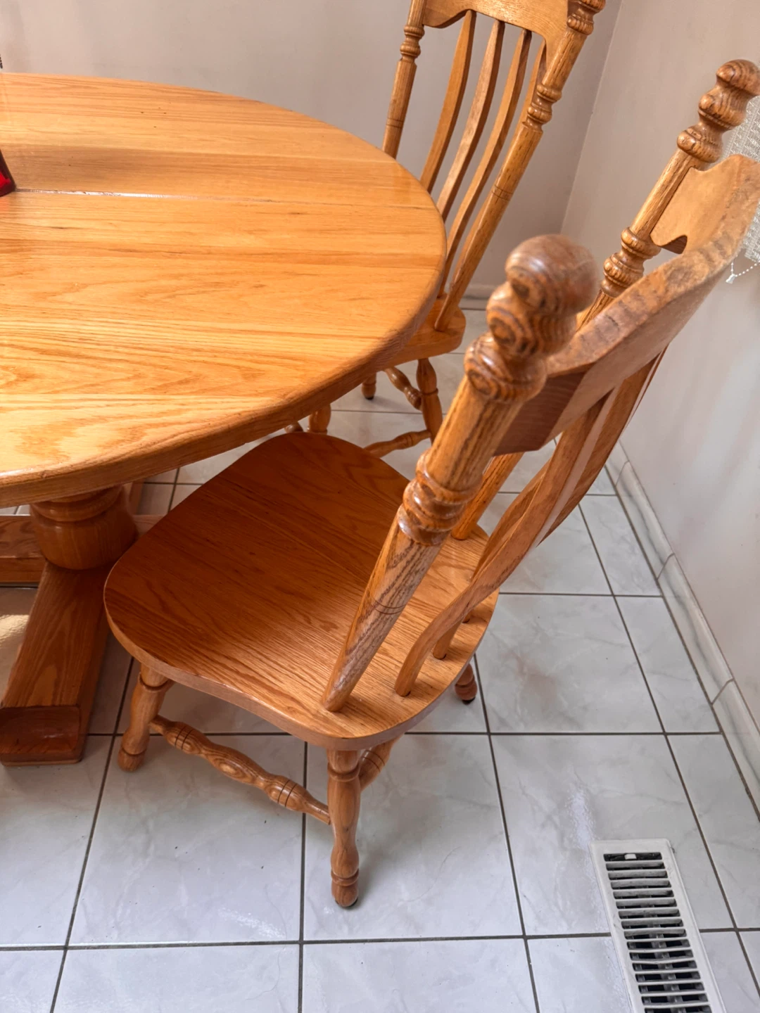 Wooden Dining Table and 4 Chairs Set - photo 4