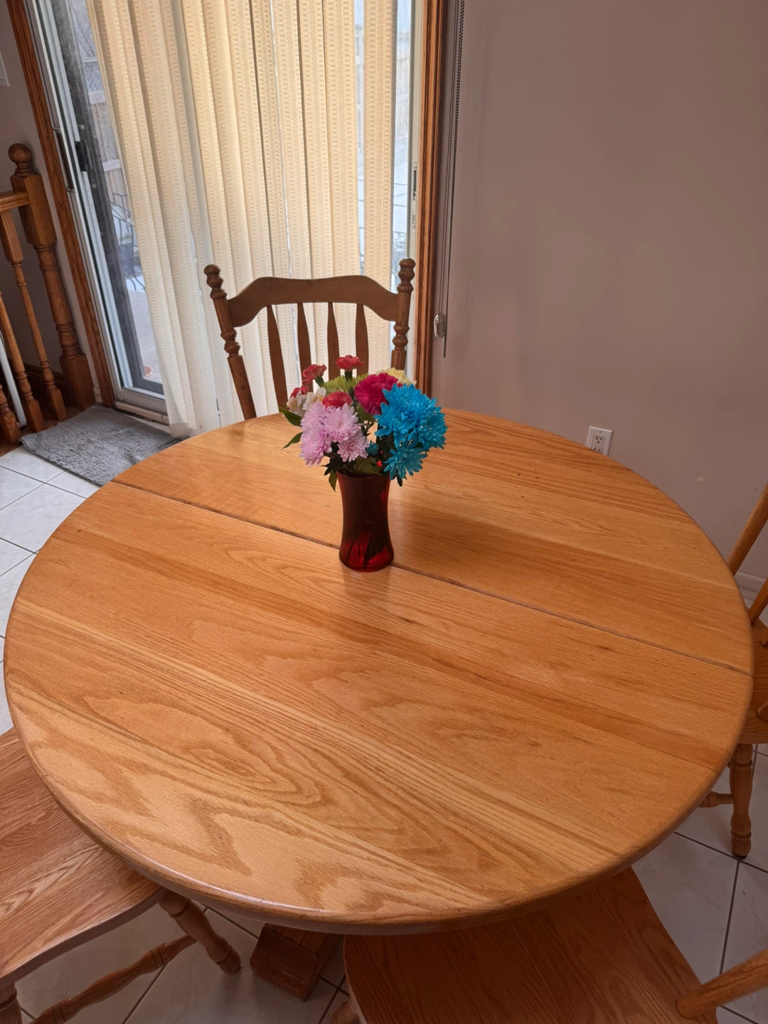 Wooden Dining Table and 4 Chairs Set - photo 2