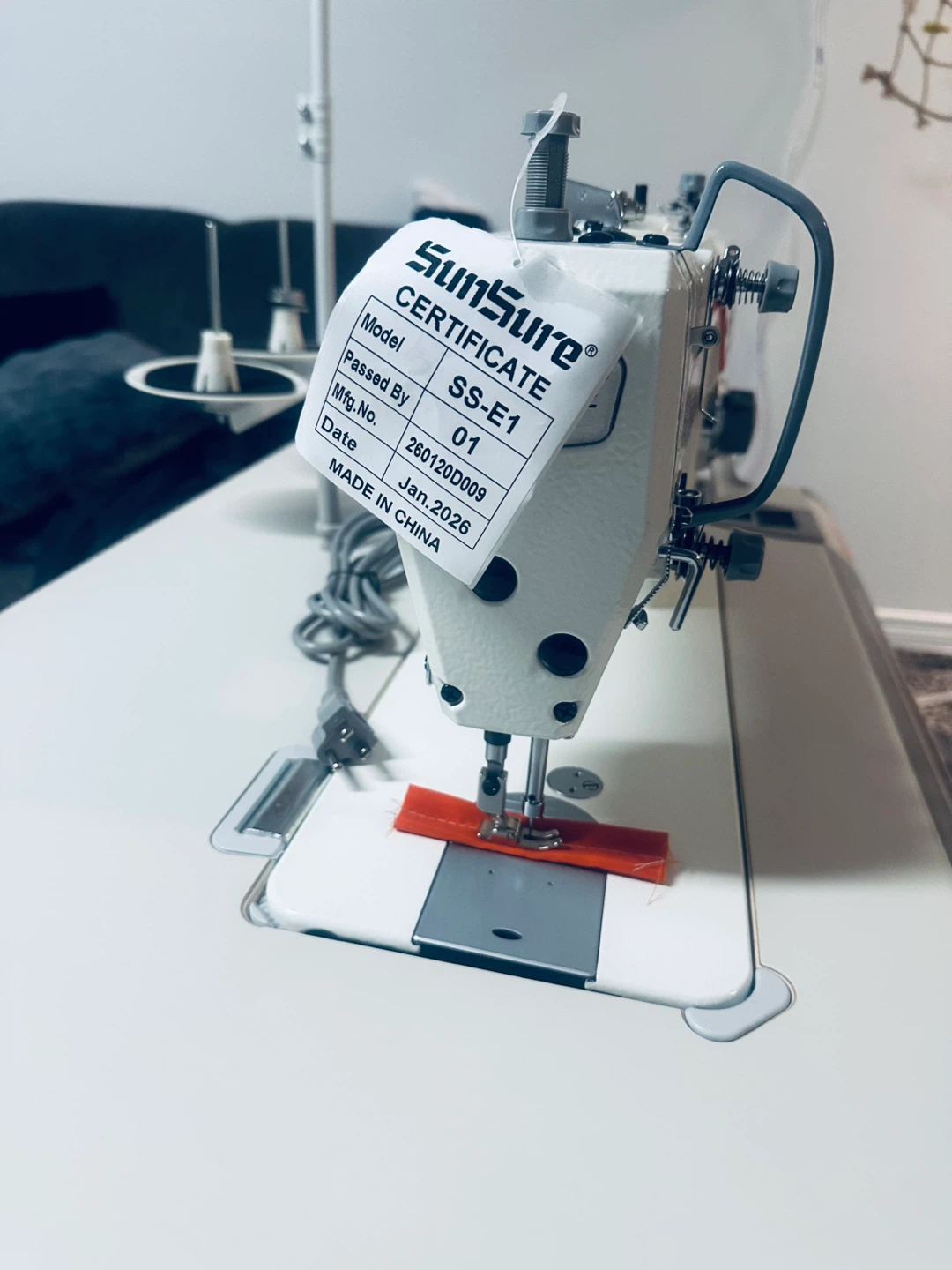 SunSure SS-E1 Industrial Sewing Machine - photo 3