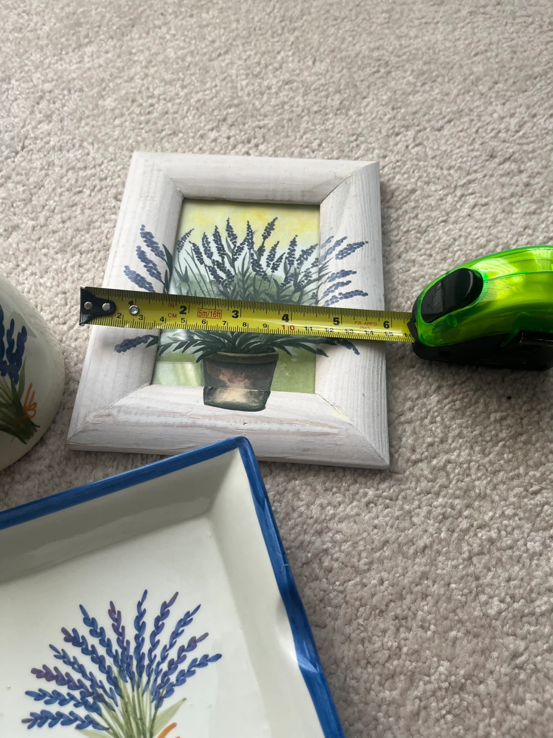 Lavender Oil Burner, Dish and Picture Frame Set - photo 4