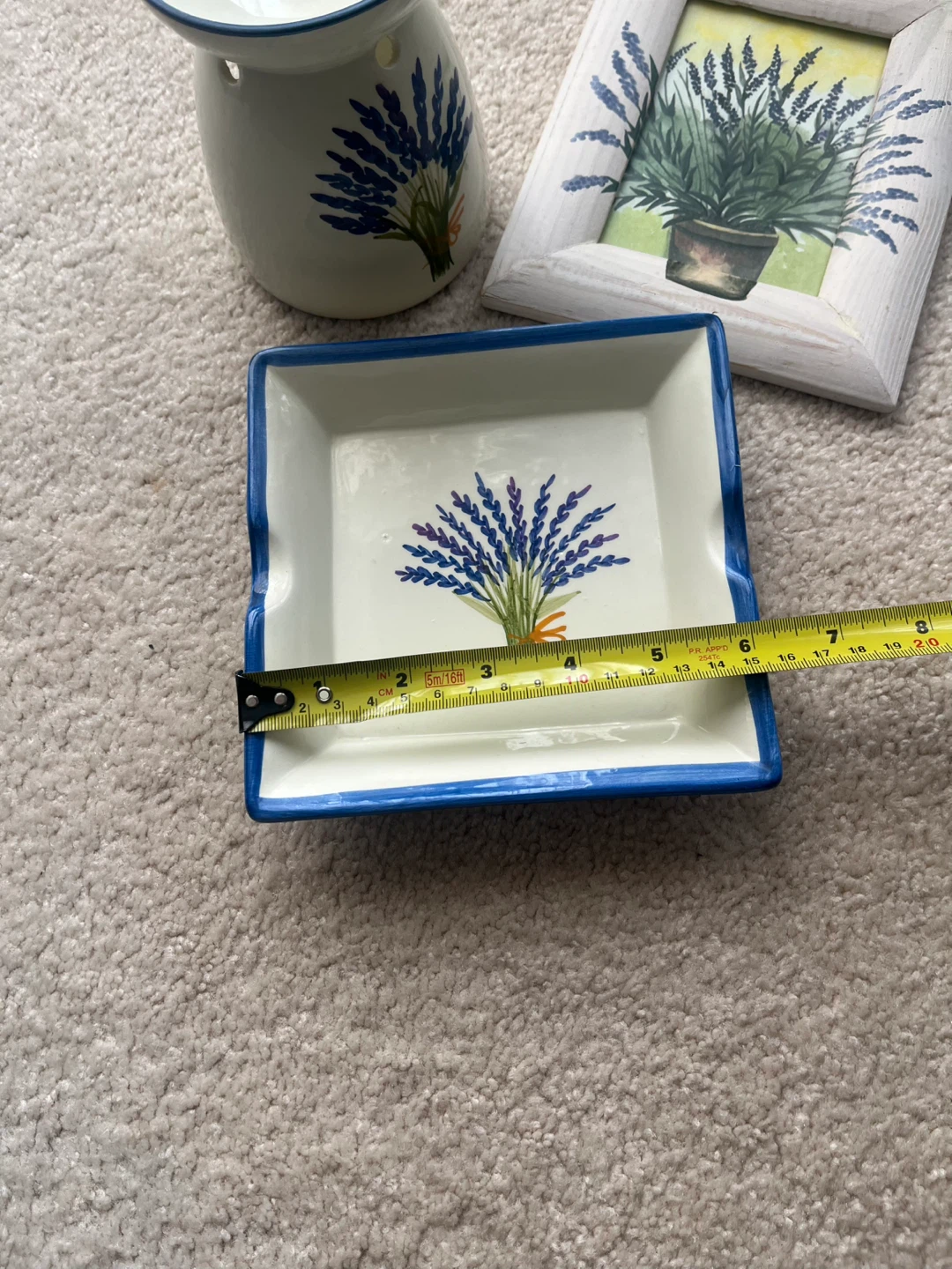 Lavender Oil Burner, Dish and Picture Frame Set - photo 5