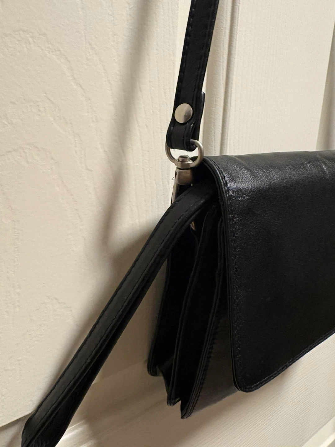 Derek Alexander Black Leather Crossbody Purse - photo 4