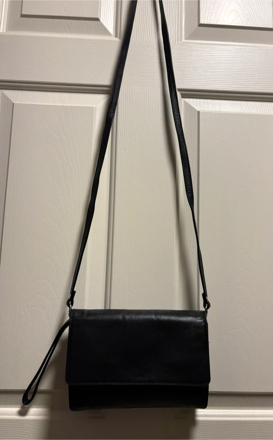 Derek Alexander Black Leather Crossbody Purse - photo 2