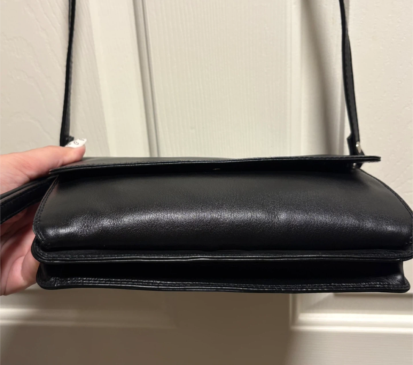 Derek Alexander Black Leather Crossbody Purse - photo 5