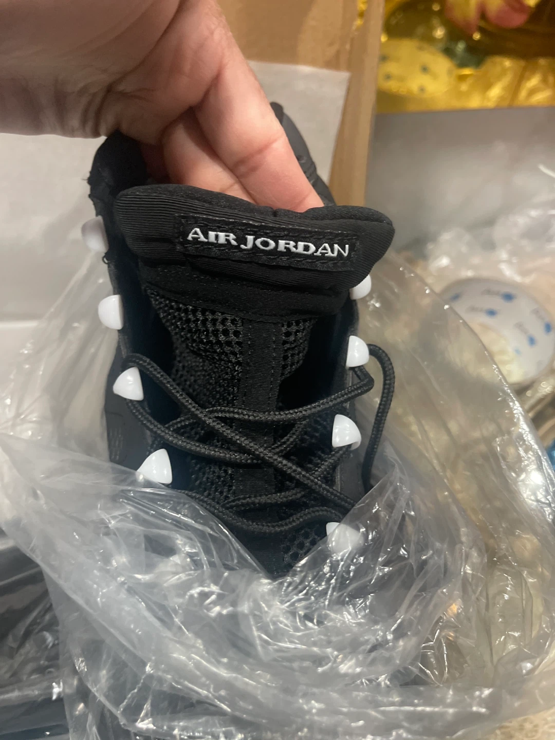 Air Jordan 9 Retro Black White Sneakers - photo 2