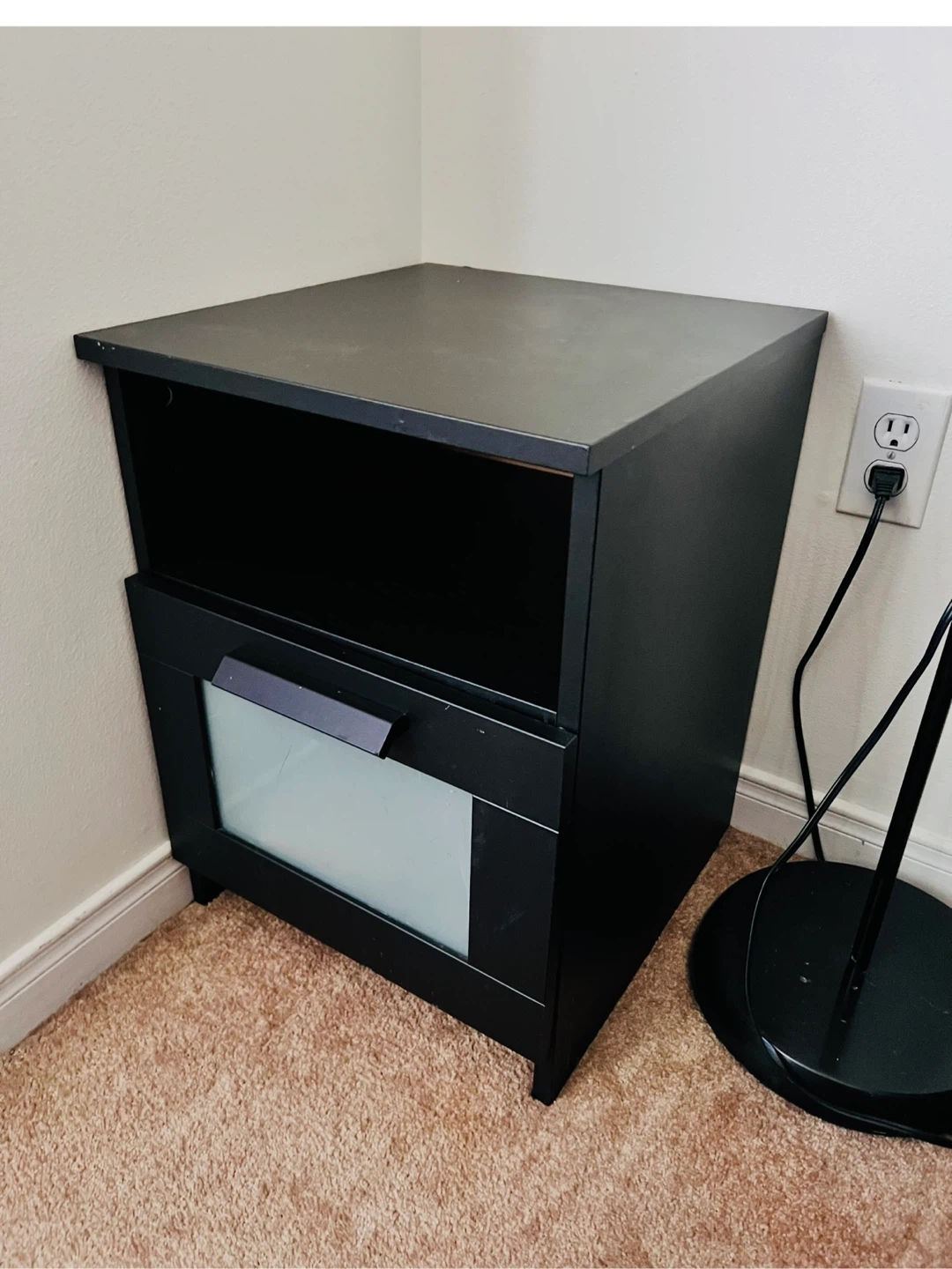 IKEA BRIMNES Nightstand Black - photo 3