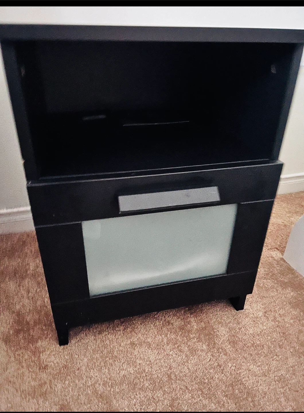 IKEA BRIMNES Nightstand Black - photo 4