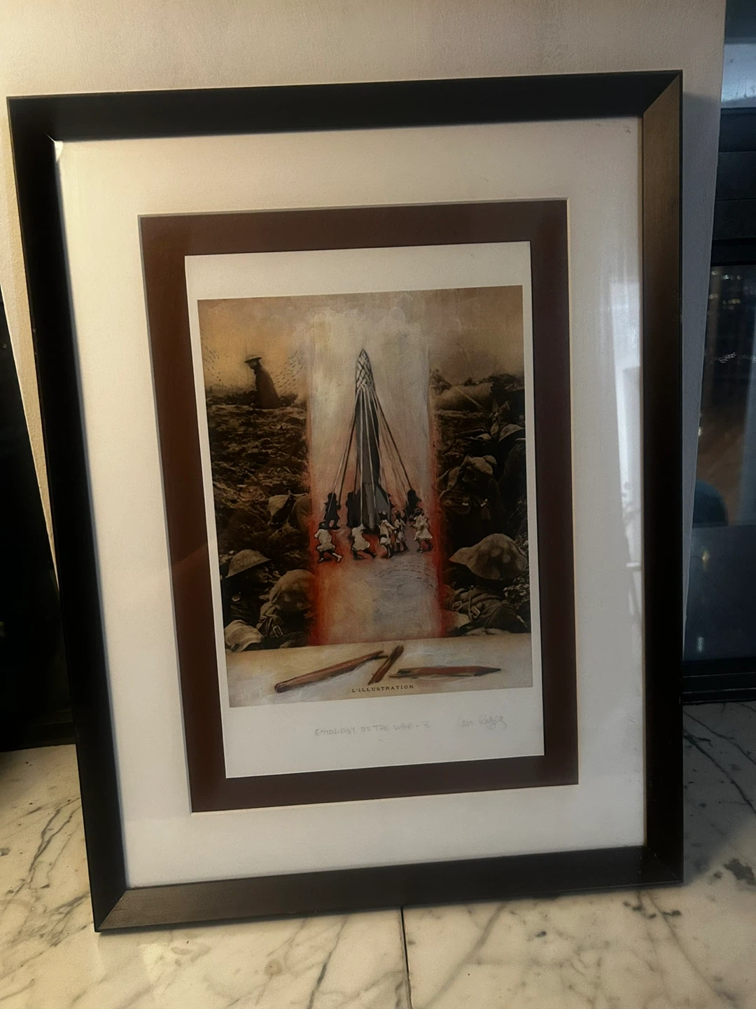 Etiology of War 3/4 by Ian Rogers Framed Print