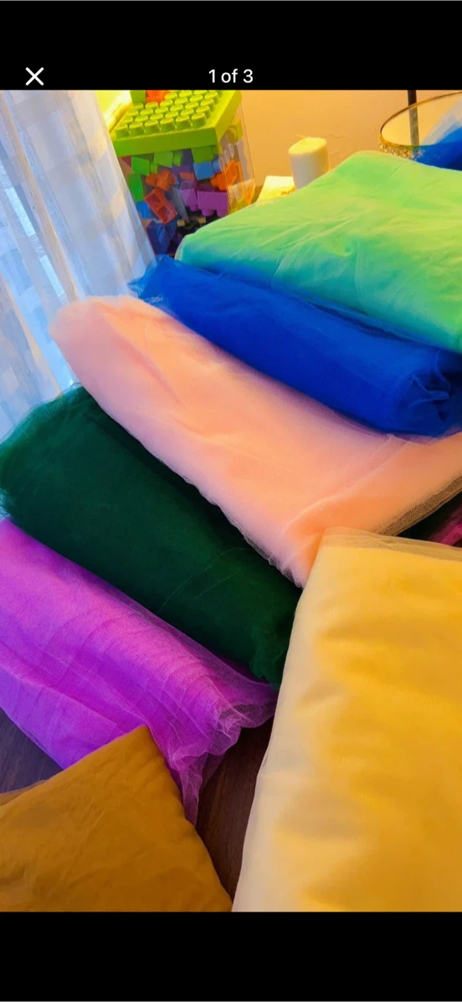 Assorted Colours of Tulle Fabric Rolls