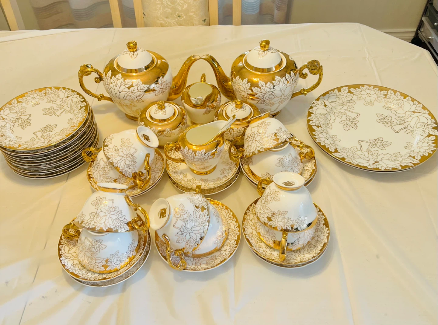 Tea Set with Teapot, Cups, and more