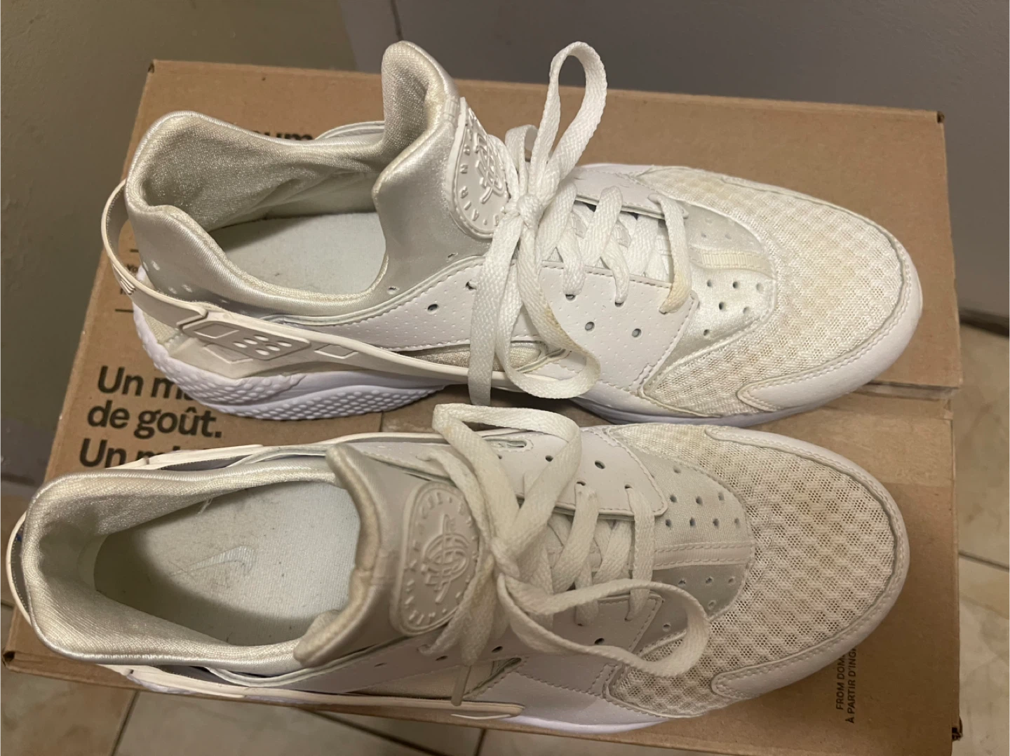 Nike Air Huarache White Running Shoes - Size 13 US - photo 3