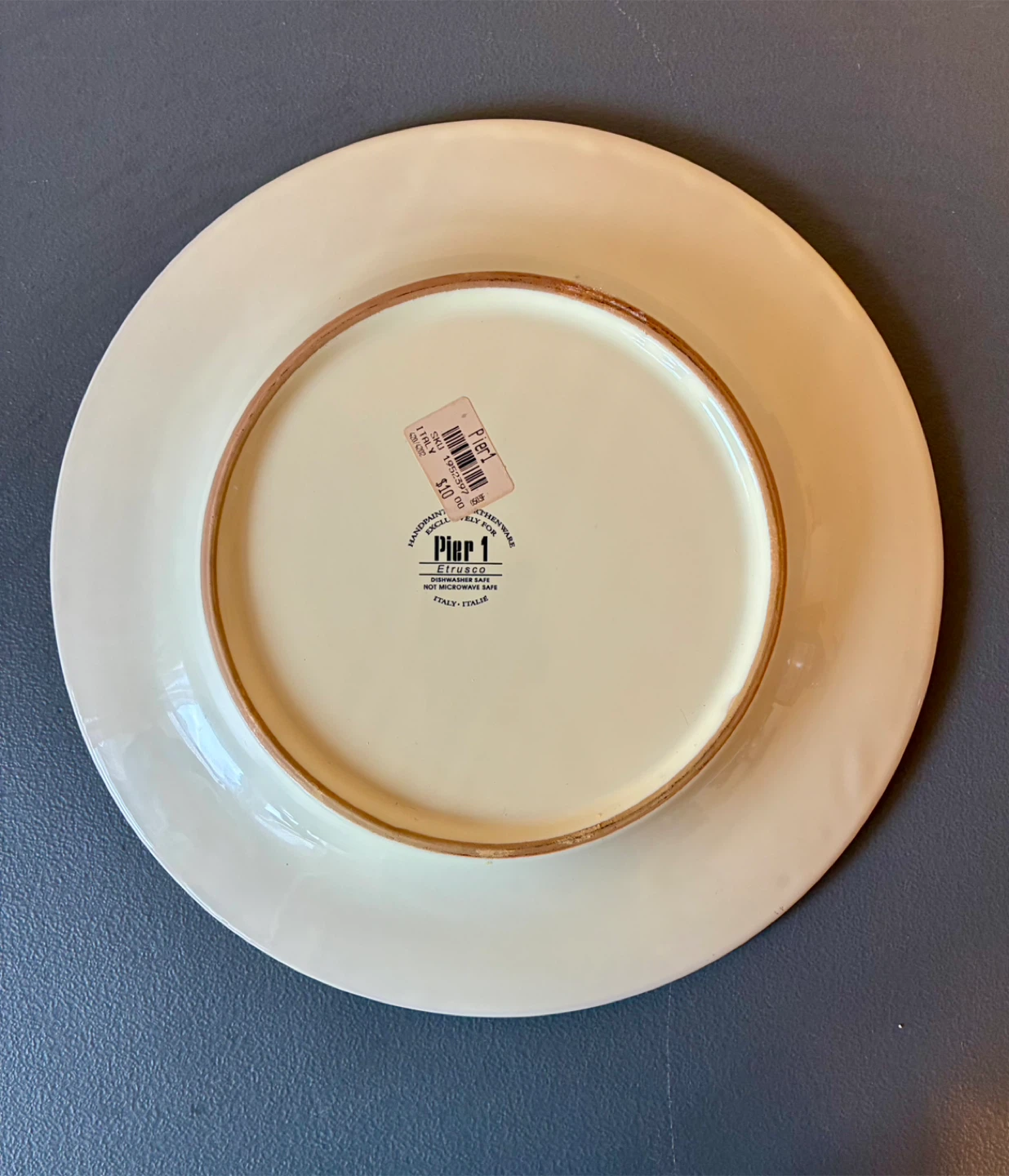 Pier 1 Etrusco Handpainted Plate - photo 2