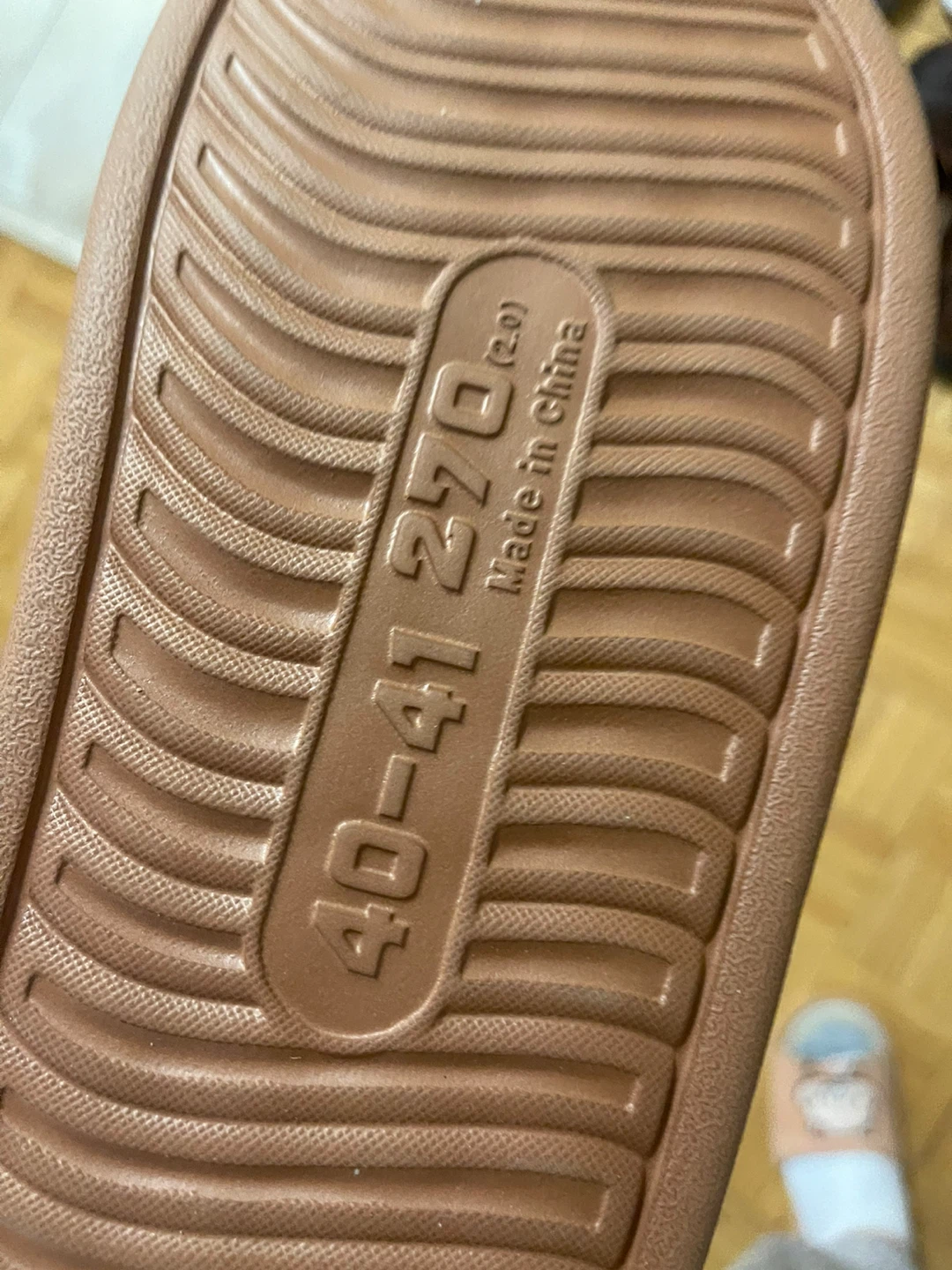 Brown Faux Fur Lined Slippers - Size 40-41 - photo 4