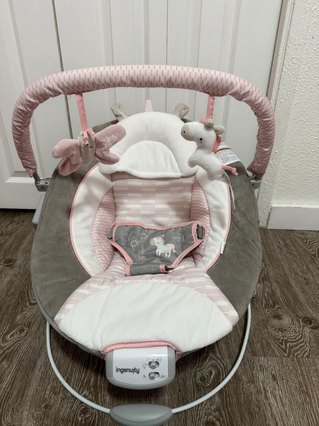 Ingenuity Rocker Bouncer - Pink Unicorn - photo 2
