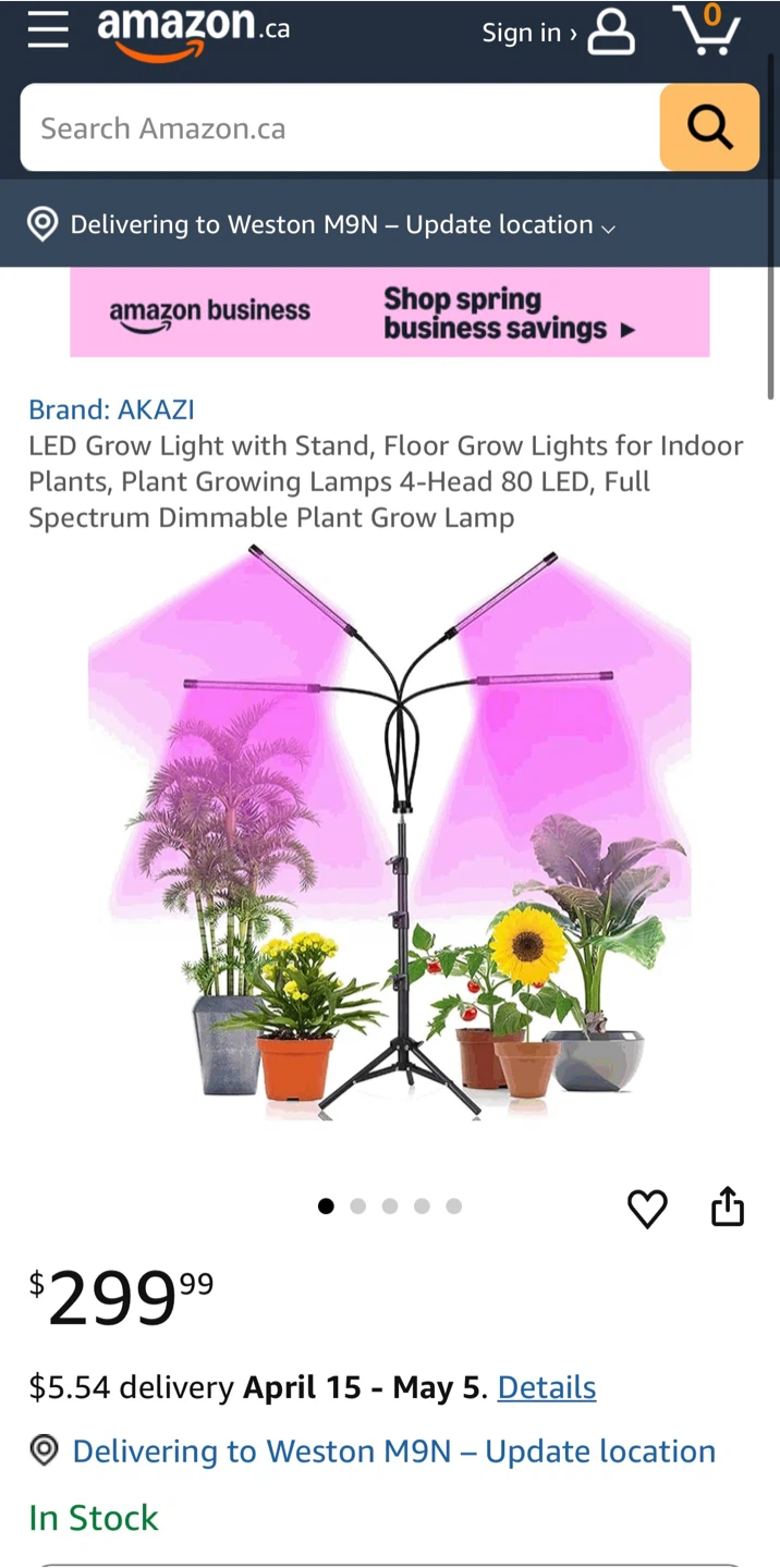 Semai LED Plant Grow Light - Model PL02 | Karrot