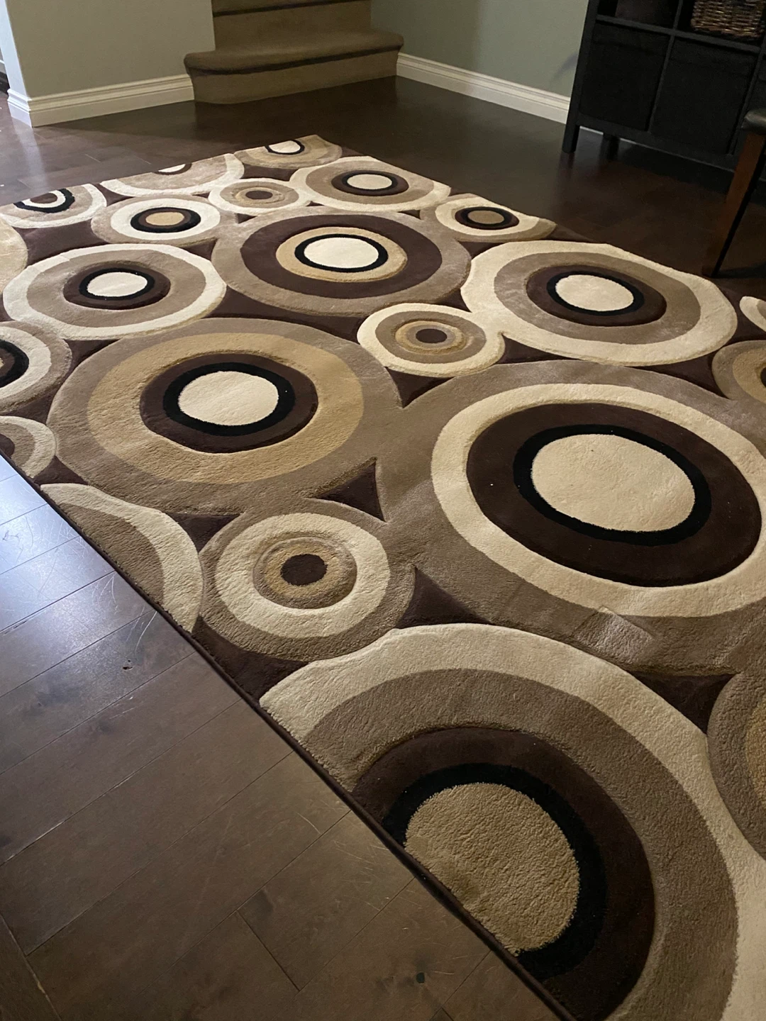 Large Geometric Circle Area Rug - photo 2