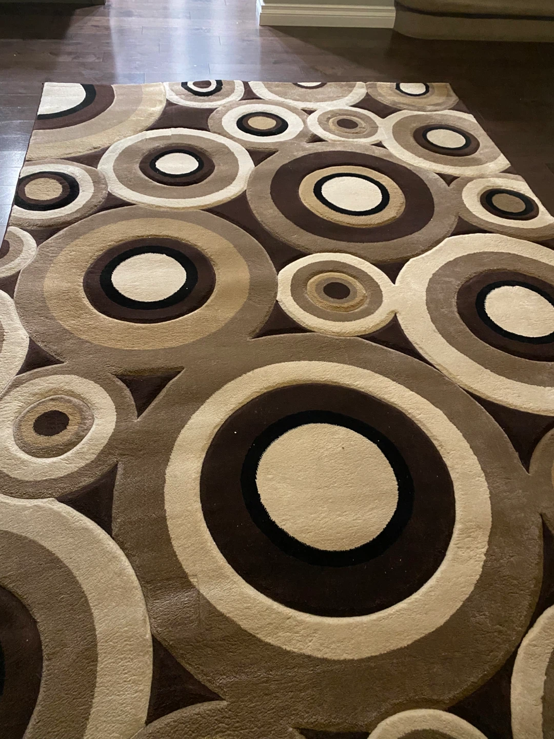 Large Geometric Circle Area Rug - photo 5