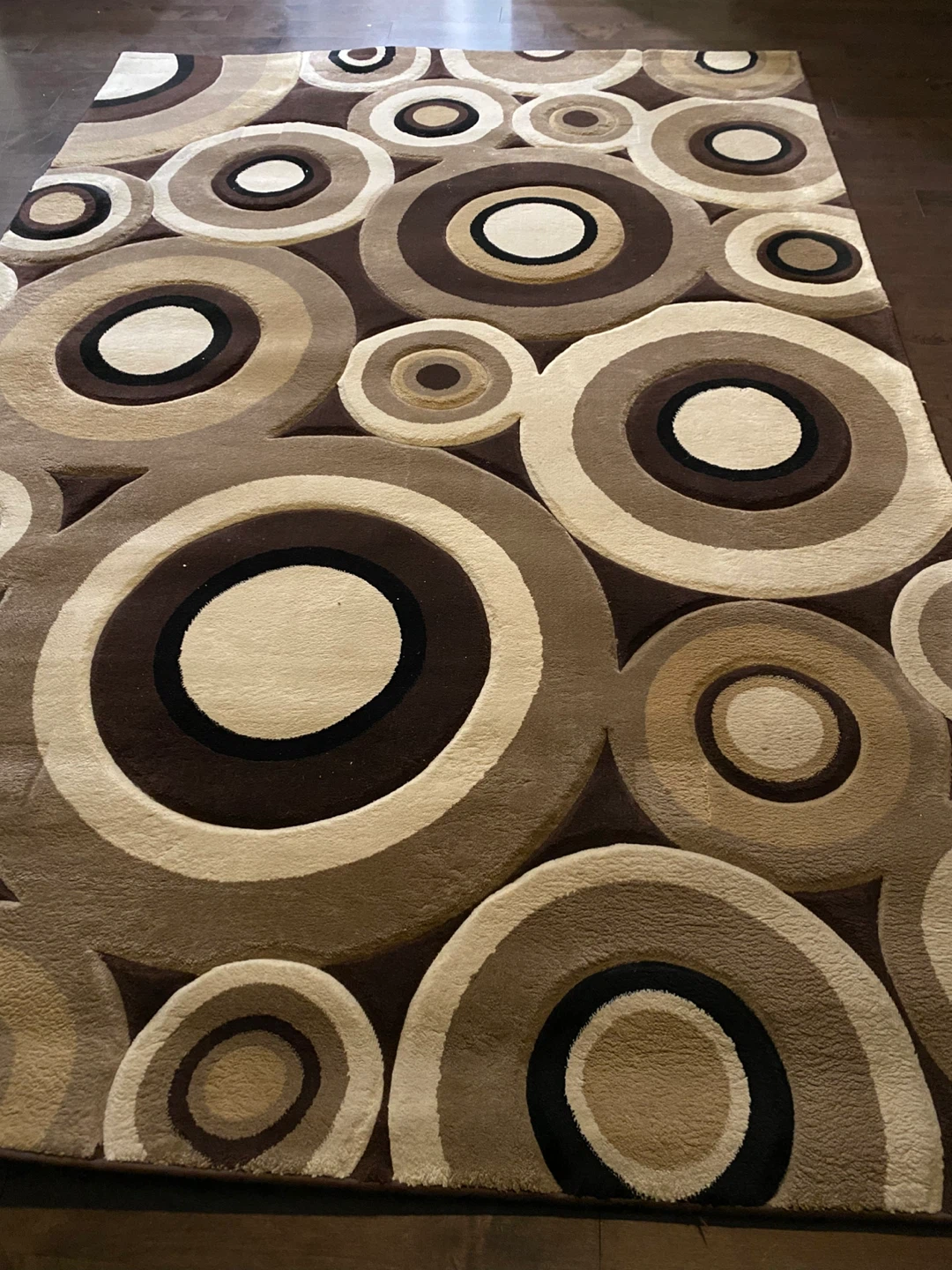 Large Geometric Circle Area Rug - photo 3