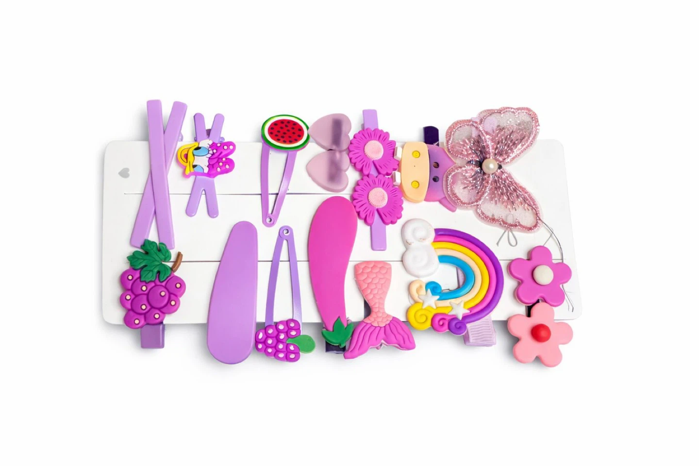 14 Piece Kids Hair Clip Set