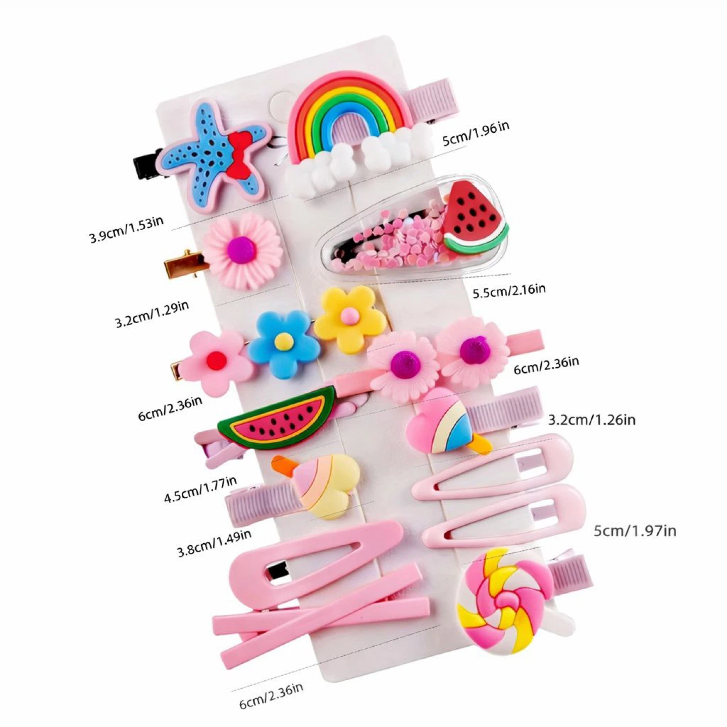 14 Piece Kids Hair Clip Set - photo 4