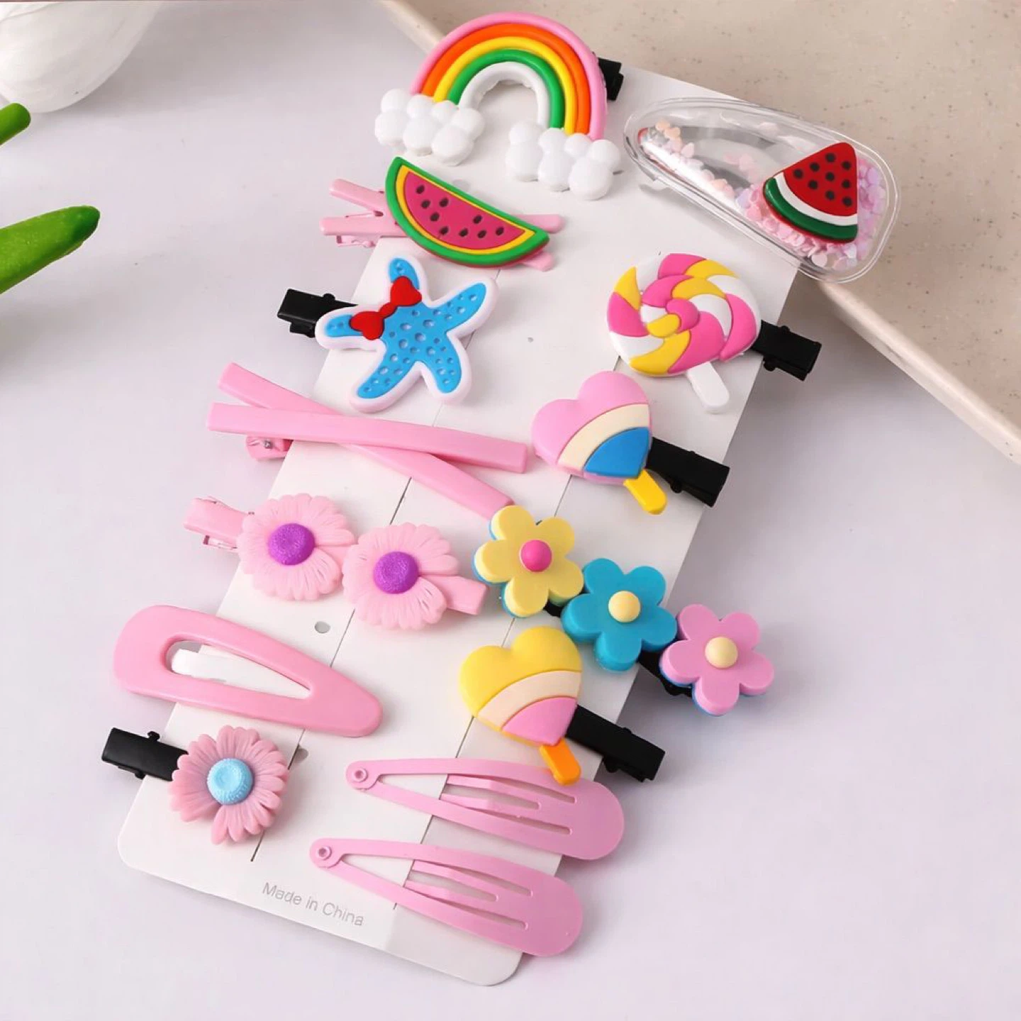 14 Piece Kids Hair Clip Set - photo 5