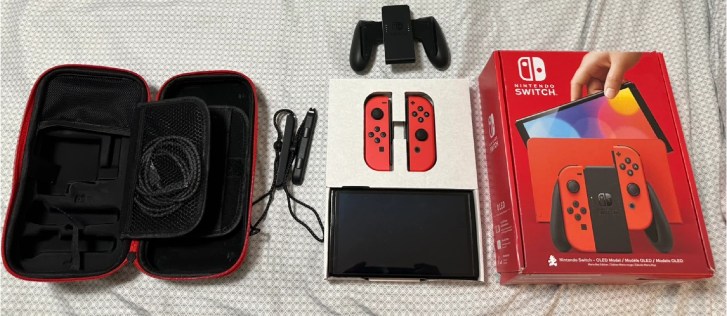 Nintendo Switch OLED Mario Red Edition with Accessories - photo 3