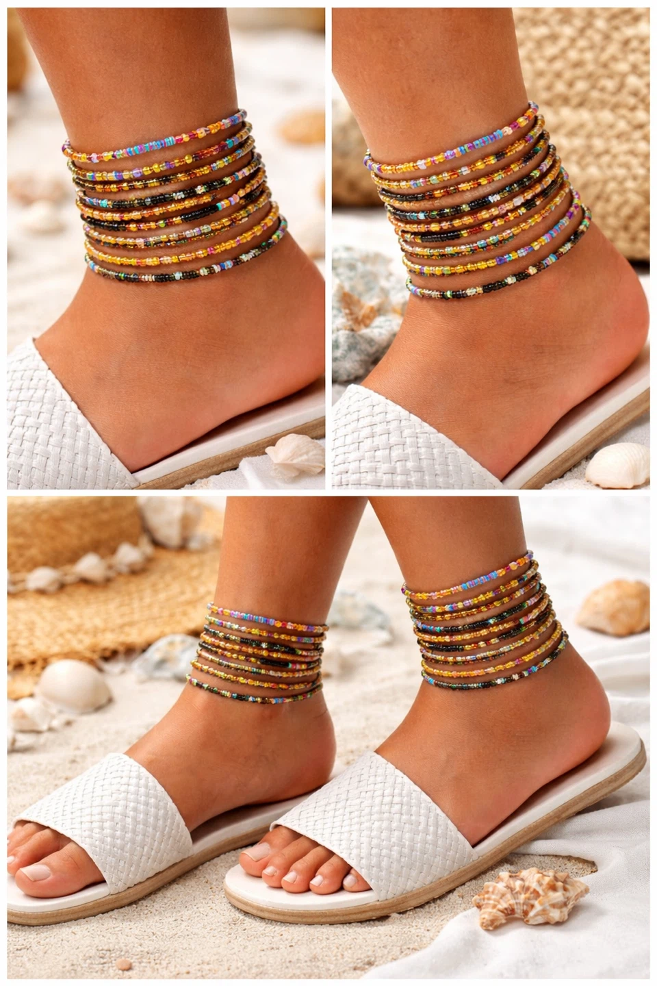 Beaded Anklets - Set of 4 - photo 4