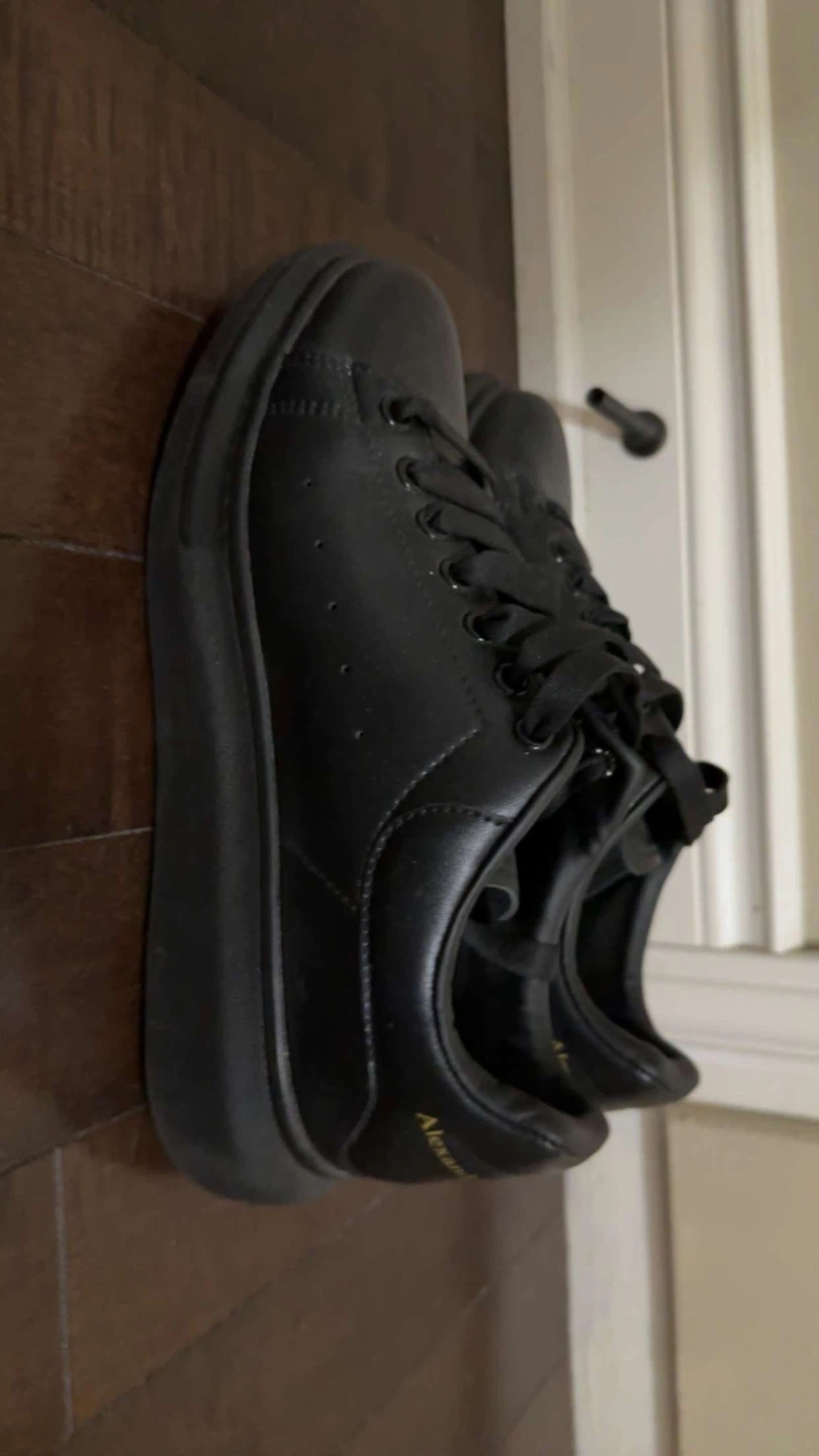 Alexander McQueen Black Leather Sneakers - photo 2